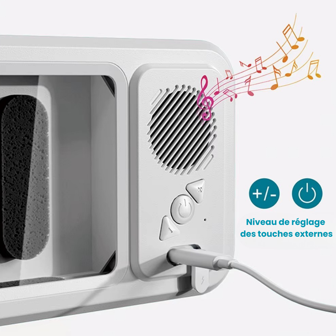 AquaClip® - Support Téléphone de Douche Étanche avec Haut-Parleur Bluetooth