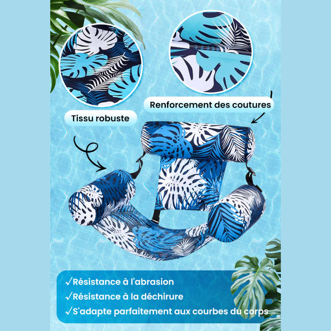 Floating Oasis® - Chaise flottante gonflable avec pompe à air