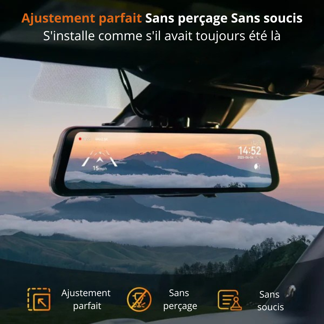 RoadGuard G900Pro® - 12MP WiFi Touch Screen Dash Cam Smart Mirror