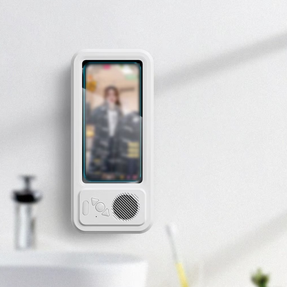 AquaClip® - Support Téléphone de Douche Étanche avec Haut-Parleur Bluetooth