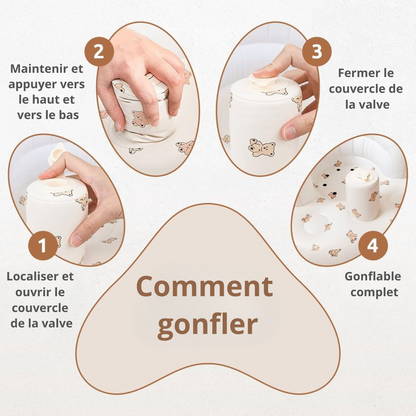 BébéNuage® – Chaise haute intelligente et gonflable pour bébé