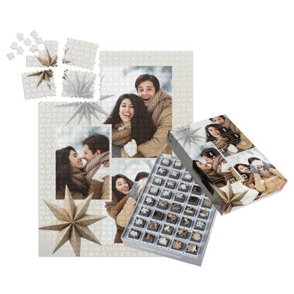 AdventMosaic® - le calendrier puzzle photo personnalisé de 24 jours