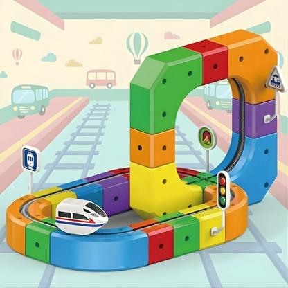 BrainRail® - le circuit magnétique éducatif pour les petits ingénieurs