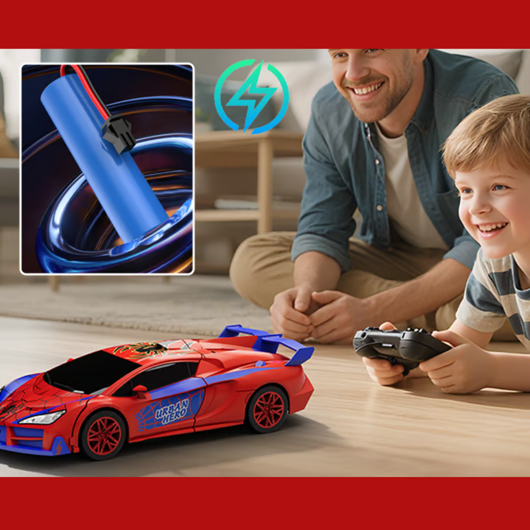 TurboRacer® - la voiture robot transformable 2 en 1