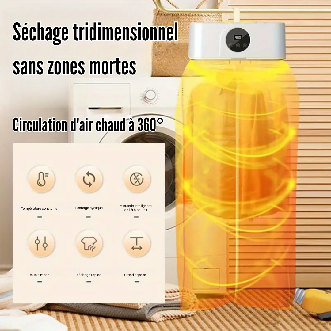 DryFast® - Le mini sèche linge rapide et efficace avec minuterie