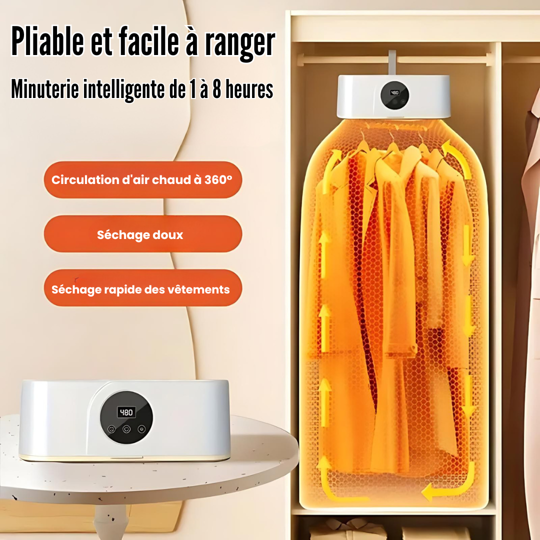 DryFast® - Le mini sèche linge rapide et efficace avec minuterie
