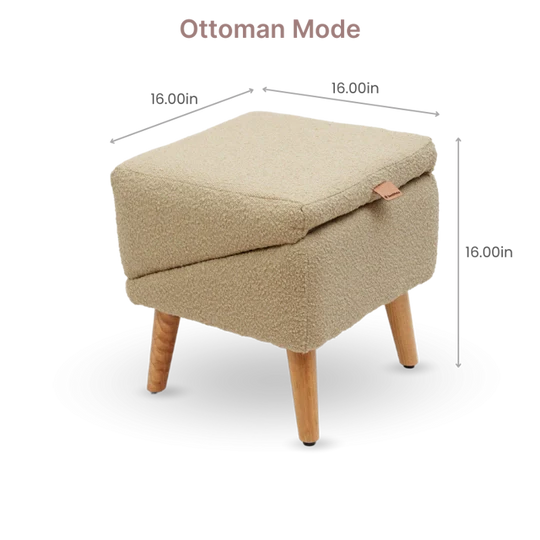 PawRest® en tissu bouclé dans le salon