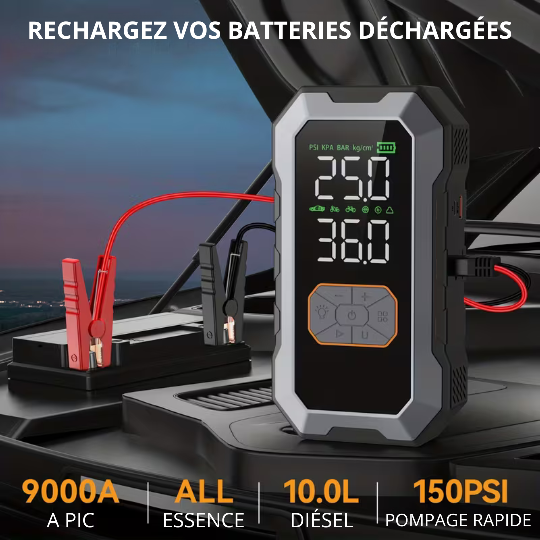 AutoRevive® - le démarreur d'urgence 4 en 1