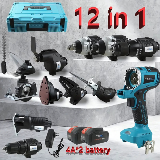 PowerCraft® - le kit d'outils sans fil 12 en 1 ultime